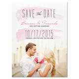 Brush Strokes - Photo Save The Date