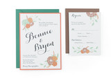 Hand Drawn Flowers - Free Wedding Invitation Template