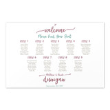 Guest Seating Chart (24"x 36") - Cute Brush