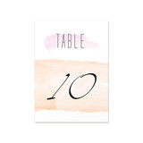Brush Strokes - Table Numbers