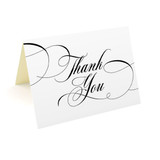 Folded Thank You Cards  3.5x5 (25 Pack) - Formal