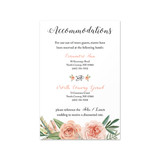 Flower Bouquet - Accommodations Insert (4.125" x 6.25")