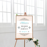Wedding Welcome Sign Embellished - Wedding Sign (18x24)