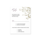 Corner Swirls - RSVP Card (A2)