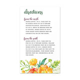 Summer Bouquet - Directions Insert (4.125" x 7")