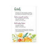 Summer Bouquet - Accommodations Insert (4.125" x 6.25")