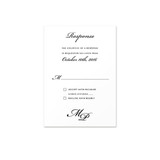 Classy - RSVP Card (3.5"x5") Portrait