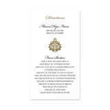 Damask - Directions Insert (3.5" x 6.5")