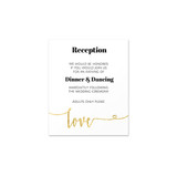 Glitter Love - Reception Insert (3.5"x4.25")