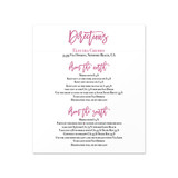 Simply Elegant - Directions Insert (5" x 5.75")