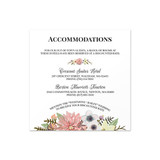 Floral - Accommodations Insert (5" x 5")