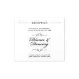 Modern Monogram - Reception Insert (5" x 4.25")