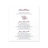 Ornate Flowers - Directions Insert (5" x 5.75")