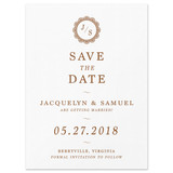 Lace Monogram - Save The Date