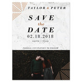 Modern Marble - Photo Save The Date