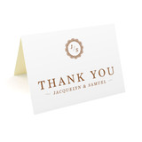 Lace Monogram - Thank You Cards