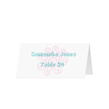 SCRIBBLE FLORAL - Custom Folded Place Cards (25 Pack)