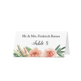 Flower Bouquet - Custom Folded Place Cards (25 Pack)