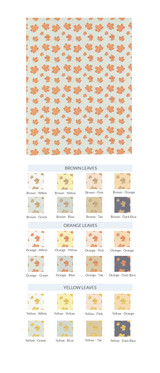 Maple Leaves -  8.5x11 Custom Pattern Paper (25 Pack)