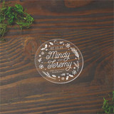 Circle Ornament Acrylic Save The Date