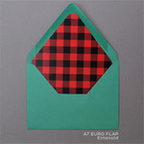 Holiday Red Flannel - Holiday Envelope Liner