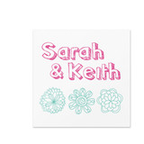 SCRIBBLE FLORAL - 2x2 Monograms  20 Count