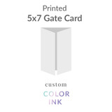 A7 (5x7) Printed Gate Card -  Color Ink Upload Your Own Design