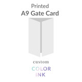 A9 (5.5x8.5) Printed Gate Card -  Color Ink Upload Your Own Design
