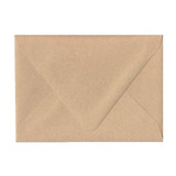 Imperfect A7.5 Euro Flap Straw Kraft Envelope - Cut Variation