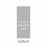 4.25x11 Printed Card -  White Ink Upload Your Own Design