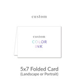CUSTOM QUOTE Twin Souls 5x7 Folded Card Folded Card -  Color Ink Upload Your Own Design