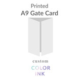 CUSTOM QUOTE #25524 A9 (5.5x8.5 // 8.5x11.25 Flat) Printed Gate Card w/0.25" overlap -  Color Ink Upload Your Own Design - CUSTOMER-SUPPLIED PAPER CRANES LETTRA PEARL WHITE CW