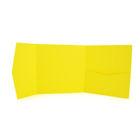 Perfetto Pocket Invitation Factory Yellow