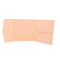 Perfetto Pocket Invitation Peach