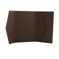 Retangolo Pocket Invitation Brown