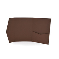 A2 Pocket Invitation Brown