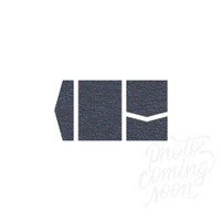 A2 Pocket Invitation Shiny Blue