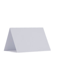 3.5 x 5 Folded Cards White Frost