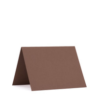 4.25 x 5.5 Folded Cards Nubuck Brown