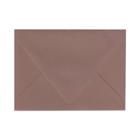 A7 Euro Flap Nubuck Brown Envelope