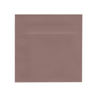 6.5 SQ Square Flap Nubuck Brown Envelope
