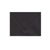 A2 Euro Flap Ebony Black Envelope