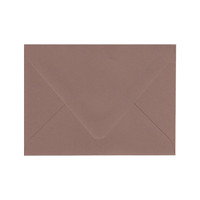 A6 Euro Flap Nubuck Brown Envelope