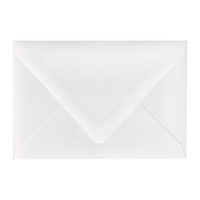 A8 Euro Flap White Frost Envelope