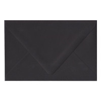 A9 Euro Flap Ebony Black Envelope