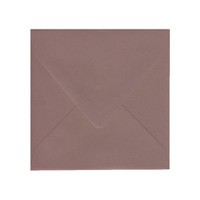6.75 SQ Euro Flap Nubuck Brown Envelope