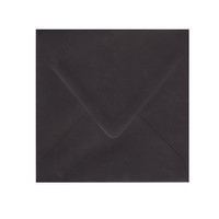 6.5 SQ Inner Ungummed Euro Flap Ebony Black Envelope