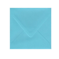 6.5 SQ Inner Ungummed Euro Flap Turquoise Envelope