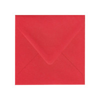 6.5 SQ Euro Flap Bright Red Envelope