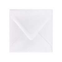 6.5 SQ Euro Flap White Frost Envelope